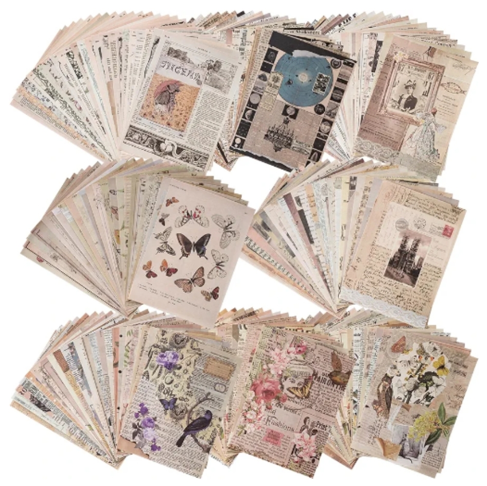 Vintage Aesthetic Scrapbook Paper Set